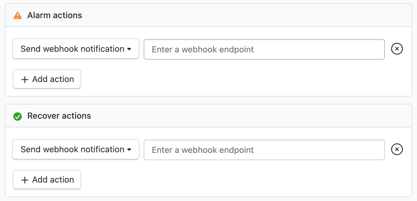 Workflow webhook actions